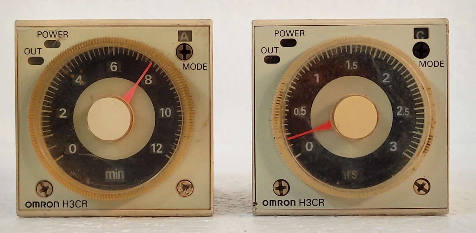 OMRON H3CR-A MULTI TIMER 100/240 VAC LOT OF 02 PCS